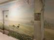 Fresque balade au bord de l'eau-
Hôpital Sud Francilien- service Néonatalogie-900 m2 de décors peints